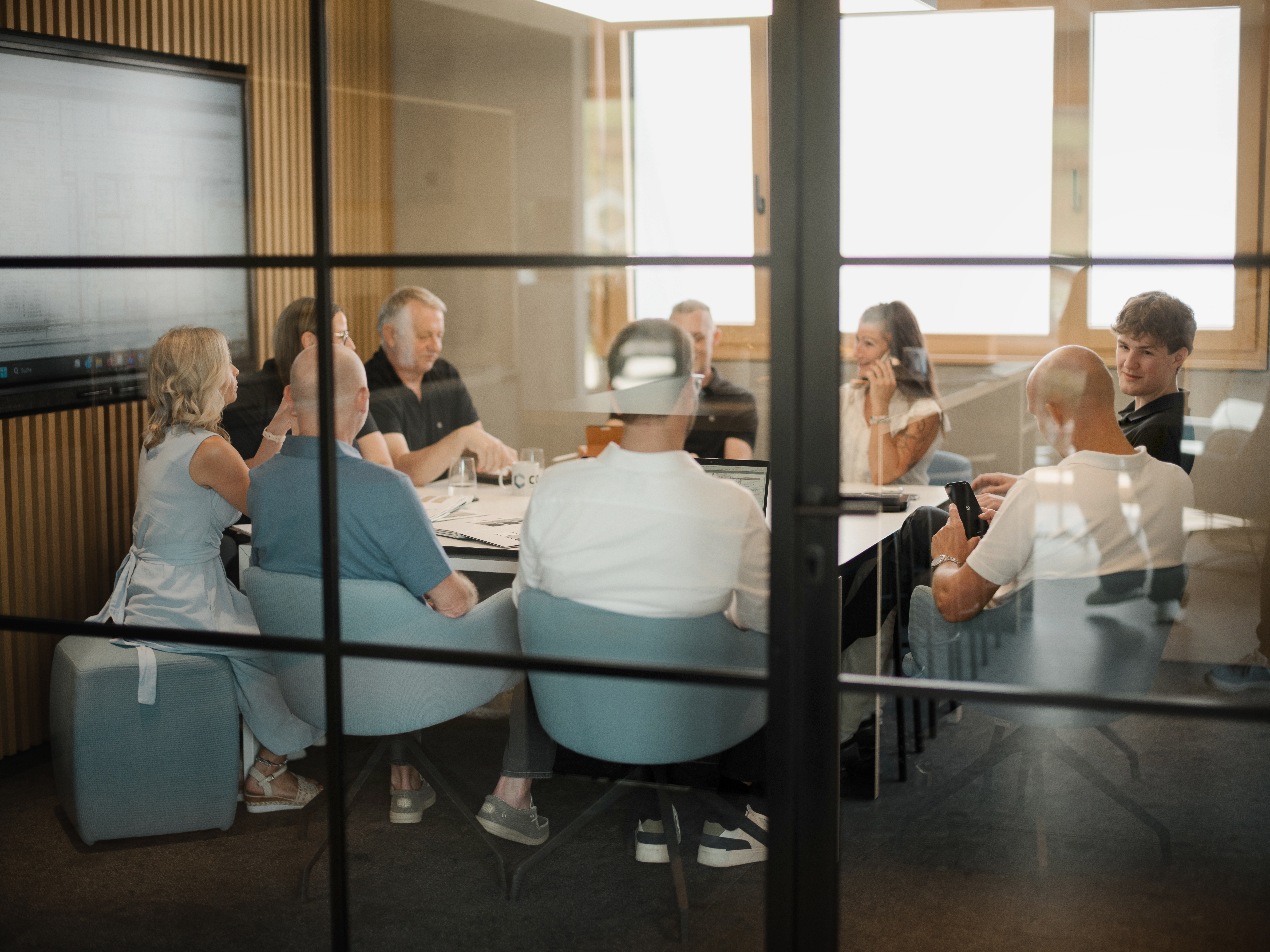 Conpro Teambesprechung Trockenbau München